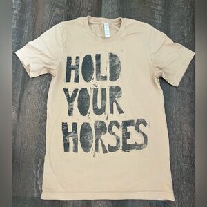 Hold your Horses western tee small